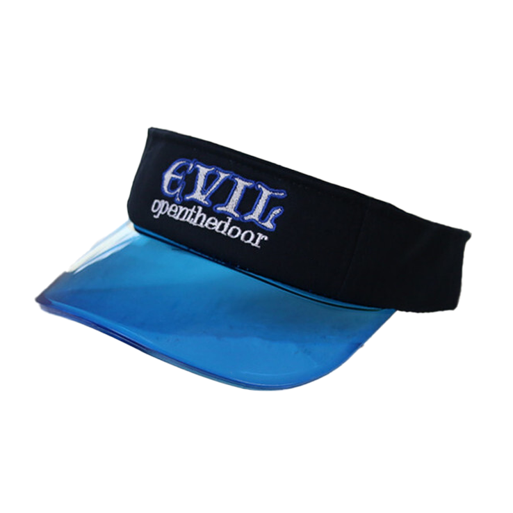 Premium PVC combine cotton sun visor cap