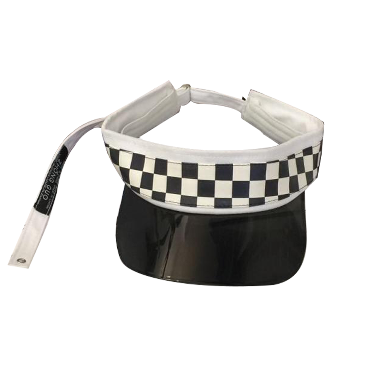 PVC combine premium cotton sun visor cap