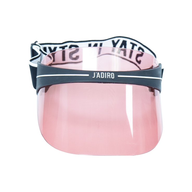 Plastic Pink Sun Visor Cap